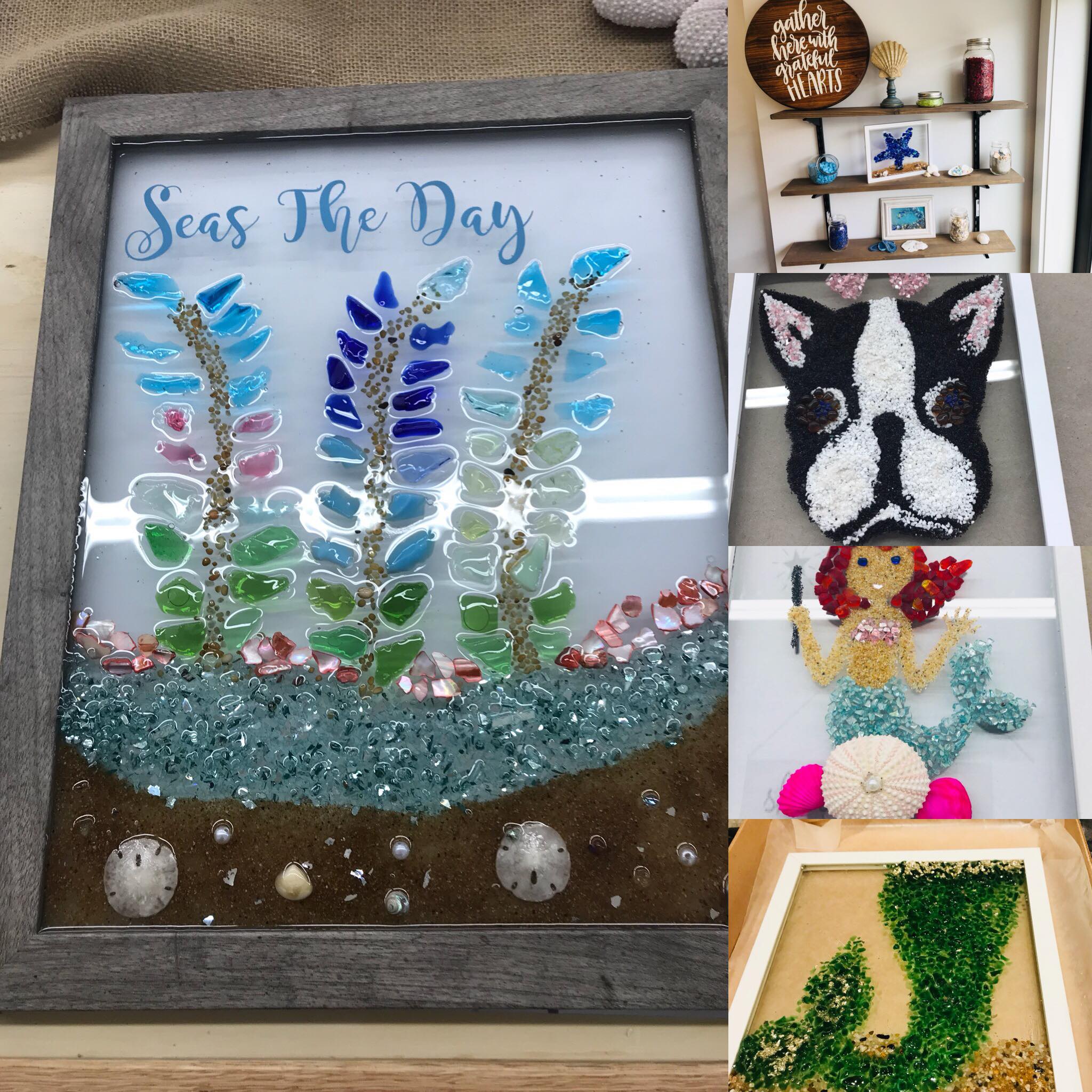 DIY Sea Glass Resin Art | Join Open Sea Glass Session