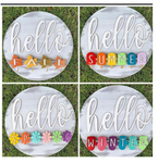 Hello Seasons - Interchangeable Sign | Design #303