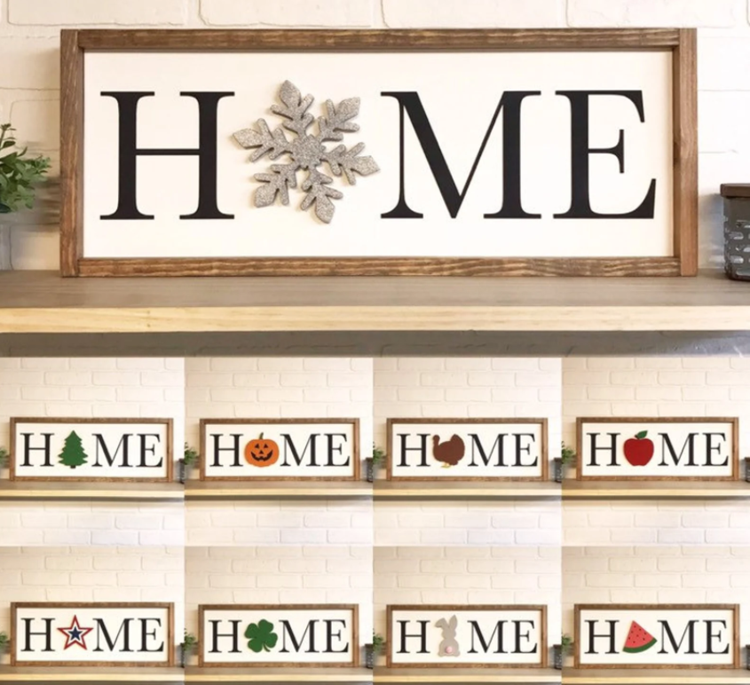HOME 2 - Interchangeable Sign & Shapes | Design #305