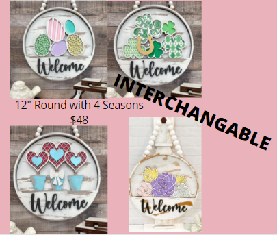 Welcome Interchangeable - Includes 4 shapes | Design #309