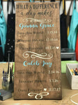 Difference a Day Makes [NAMES+DATES] 1 | Design #412