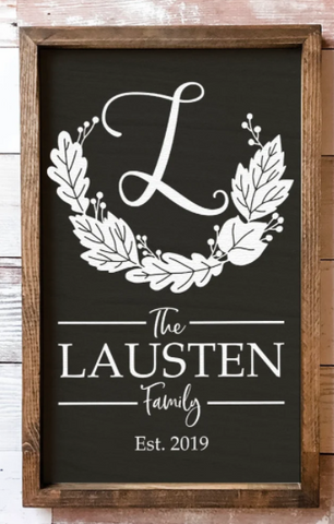 Last Name leaves, personalized | Design #432