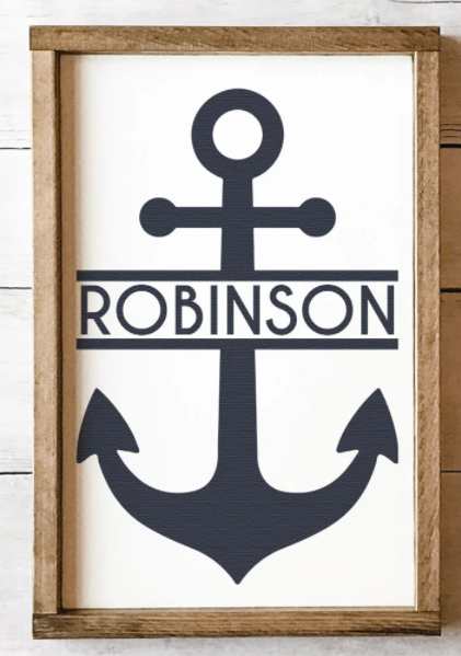 Anchor Last Name, personalized | Design #435