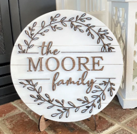 Rustic Family Name, personalized | Design #443