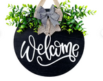 TOP SELLER Welcome simple (greens & bow are an add on| Design #5017
