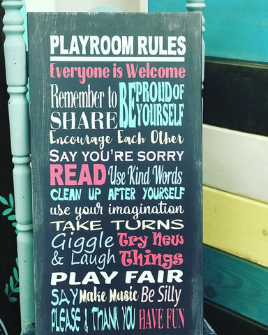 Playroom Rules | Design #520