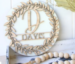 Family Name Wreath 3D | Design #588
