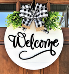 Welcome with bow & greens 3D | Design #591