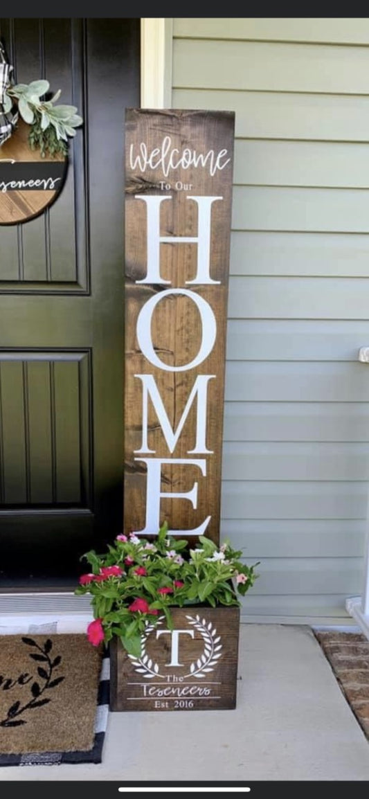 Home, personalized - Porch Planter | Design #621