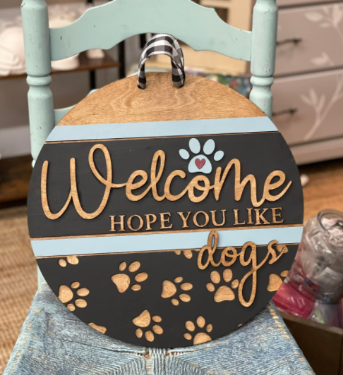 Welcome Hope You Like Dogs 3D | Design #738