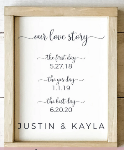 Our Love Story, personalized | Design #830