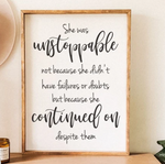 She was Unstoppable | Design #956