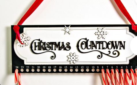 Candy Cane Christmas Countdown (candy canes included!) | Design #140013