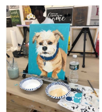 Not An Option! It’s a single event by itself Paint Your Pet - Canvas Paint | Design #3001