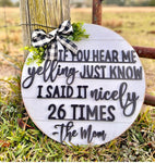 The Mom Sign 3D | Design 2