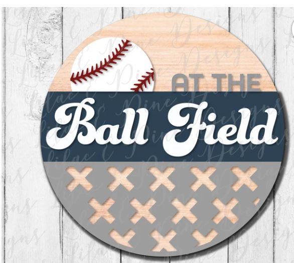 We are at Baseball field [NAME] | Design #778