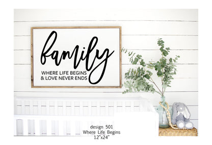 Family Where Life Begins | Design #501